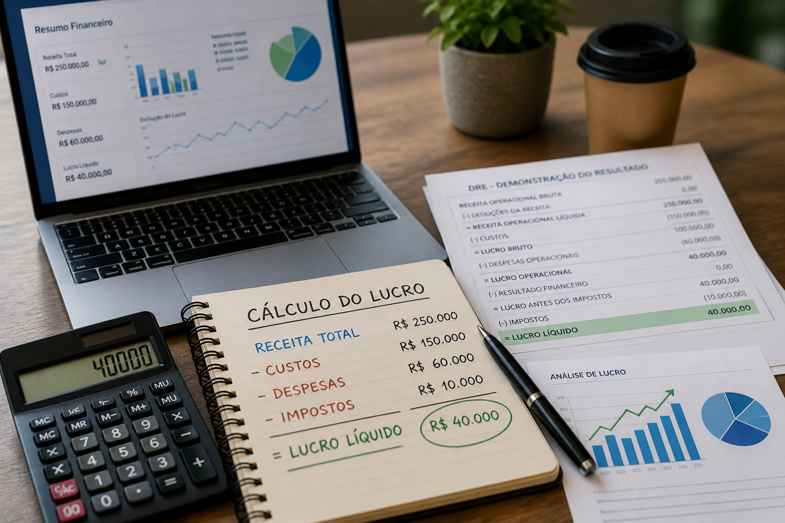 Como calcular corretamente o lucro da sua empresa